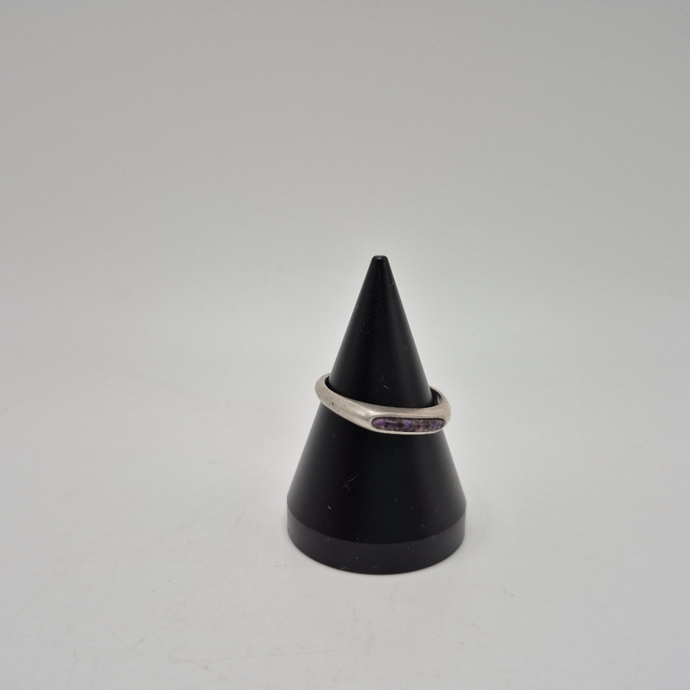 Carolyn POLLACK FANTASTIC PRICE 2 Rings Peridot Sterling & Sterling Stackable. - Picture 3 of 11